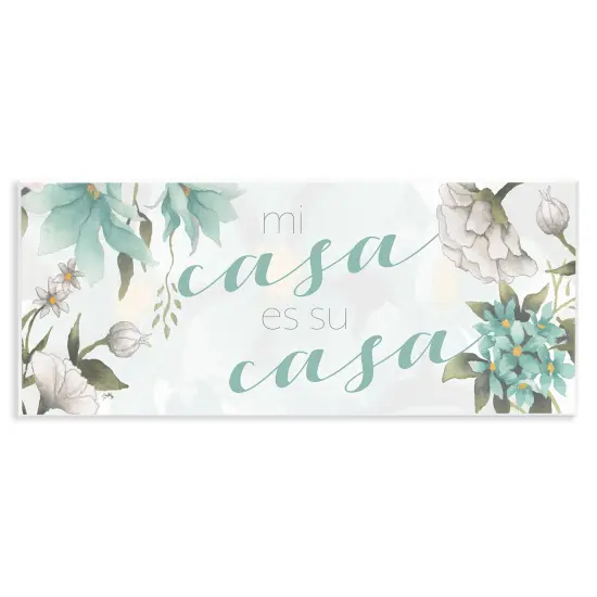 Stupell Industries Mi Casa Su Casa Flores Wall Plaque Art {1}
