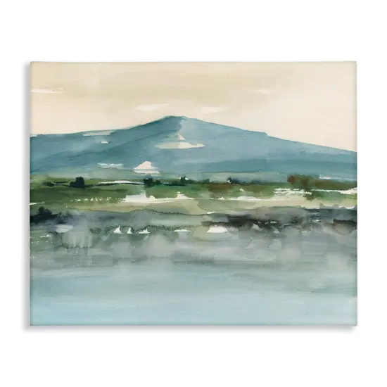 Stupell Industries Blue Mountain Watercolor Canvas Wall Art Design by Ethan Harper {1}