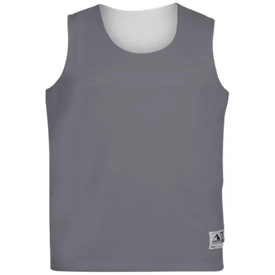 Augusta Sportswear&reg; Youth Reversible Sleeveless Jersey GRAPHITE/ WHITE {1}