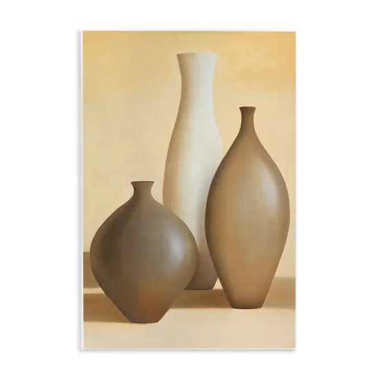 Stupell Industries Natural Pottery Bottles Wall Plaque Art Design by Arlene Stevens {1}