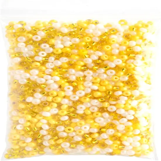 John Bead 6/0 Mixed Czech Glass Seed Beads, 100g Daffodil Mix {3}
