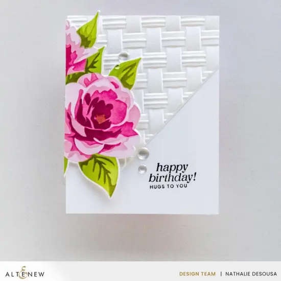 Natural Wicker Pattern 3D Embossing Folder {2}