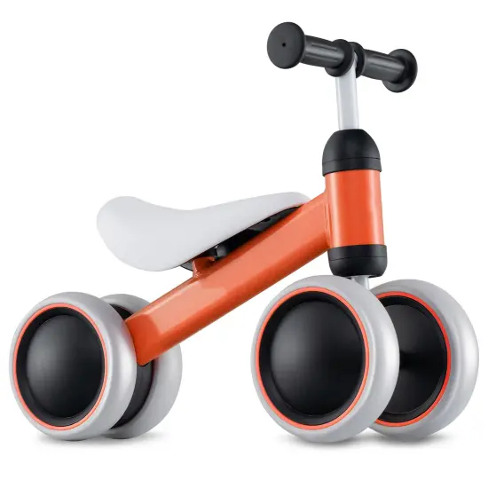 4 Wheels No-Pedal Baby Balance Bike Perfect for Indoor and Outdoor Use Blue {7}