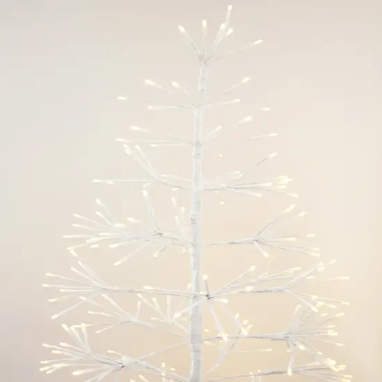 6FT Decorative LED Tree Light with 420 White LEDs &ndash; Outdoor Warm white {1}