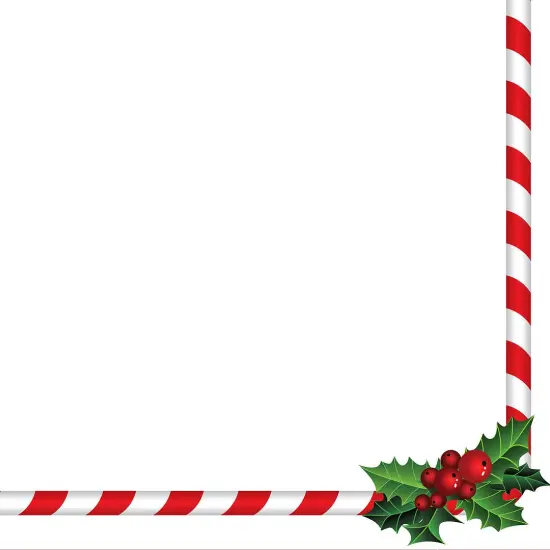 Great Papers! Holiday Stationery Letterhead, Candy Cane Holly, 8.5"x11", Printer Friendly, 80 sheets {2}