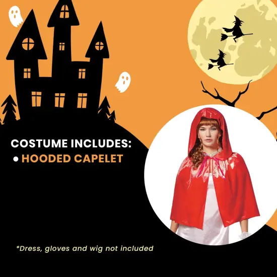 Regency Capelet Adult Costume Accessory | Red {5}