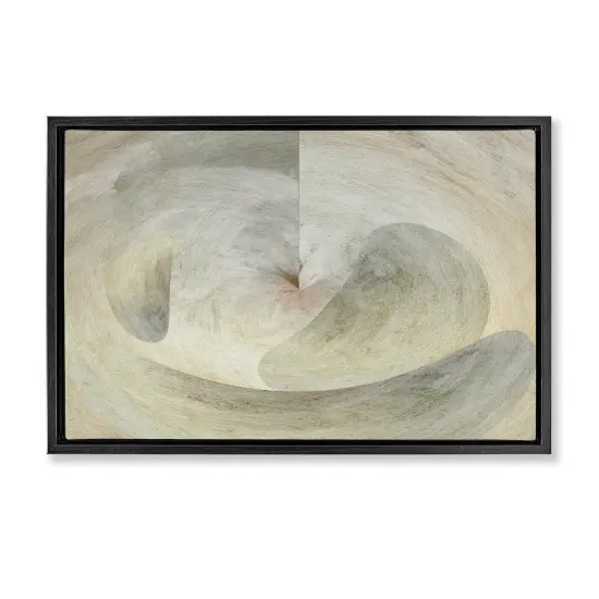 Stupell Industries Curving Freeform Abstract Framed Floater Canvas Wall Art Design by Noah Bay {1}