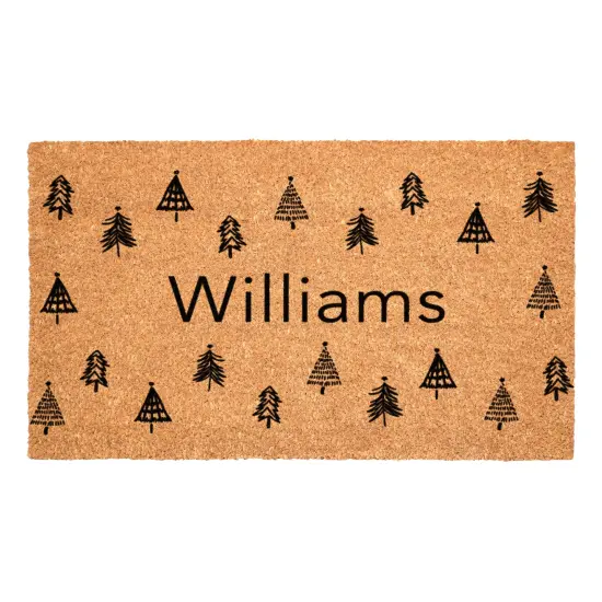 Personalized Christmas Tree Farm Doormat {1}