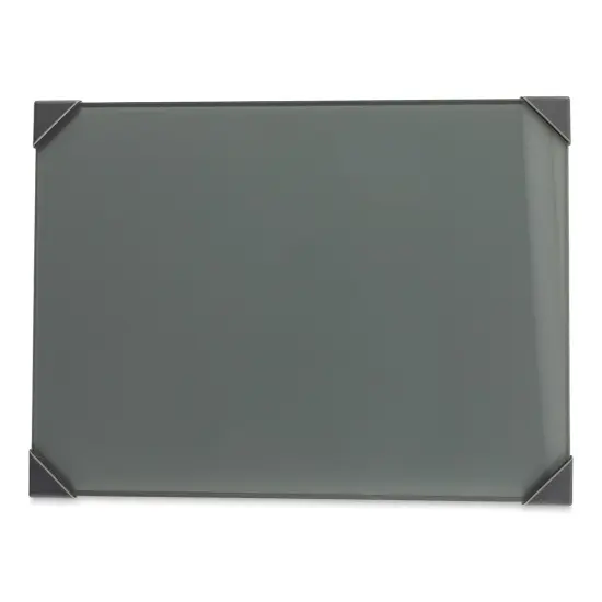 New Wave Posh Glass Tabletop Palette - 9" x 12", Gray {1}