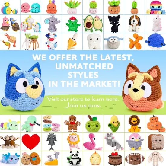 Crochet Animal Kits Kids Knitting Supplies (2 Pack) {5}