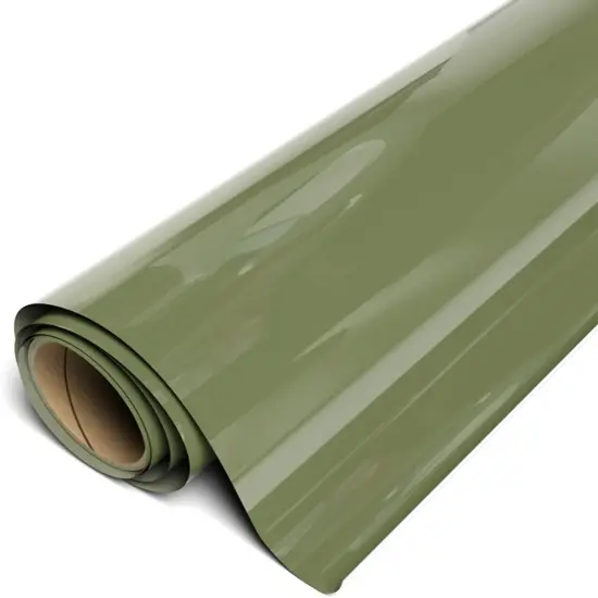 Heat Transfer Vinyl 11.8" x 3ft Roll (Green Olive) {1}