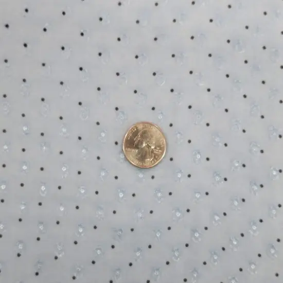 1 Yard Blue or Charcoal Clip Dot Chiffon Fabric, 57/58" Wide Lightweight Soft Draping Polyester {3}