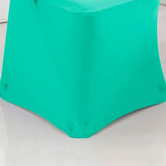 1 Piece Tiff Blue or Aqua Blue Spandex Chair Cover for Stretch Folding Seating {5}