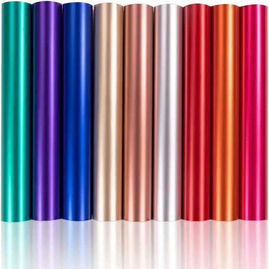 9 PCS 12 "x12 Metallic Vinyl Sheets {1}