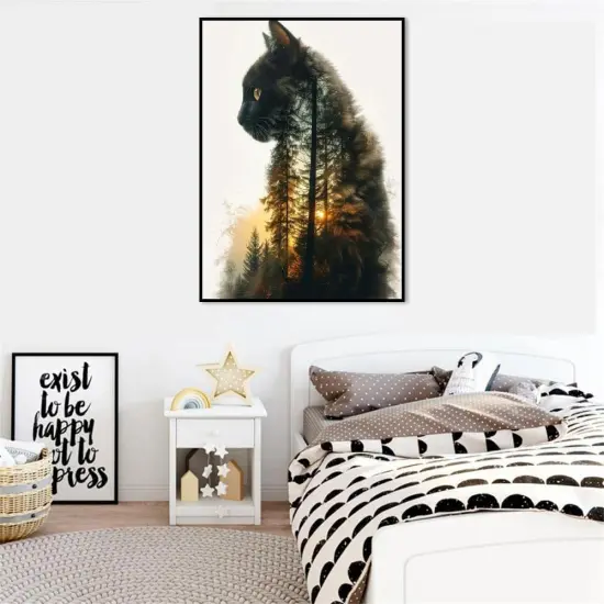 Forest Cat Paint by Numbers for Adults {3}