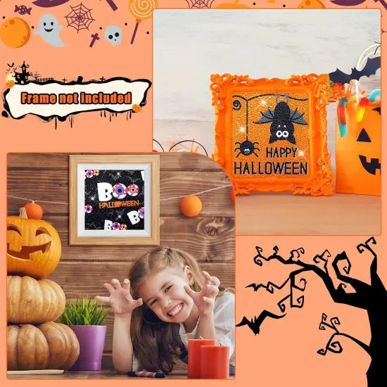 9 Pieces Halloween 5D Diamond Painting Kits {5}