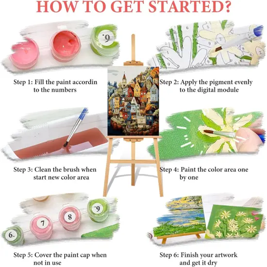 Paint by Numbers Kit for Adults Beginner {5}