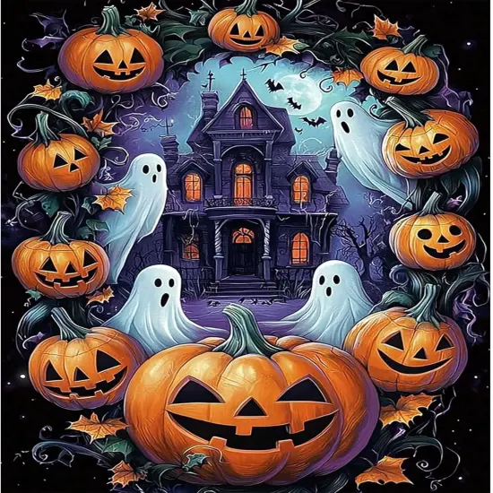 Pumpkin 5D Diamond Art Kits {1}