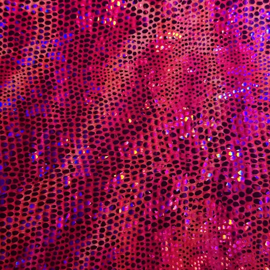 1 Yard Disco Cobra Polyester Spandex Fabric 58/60 Inch Width Green {6}