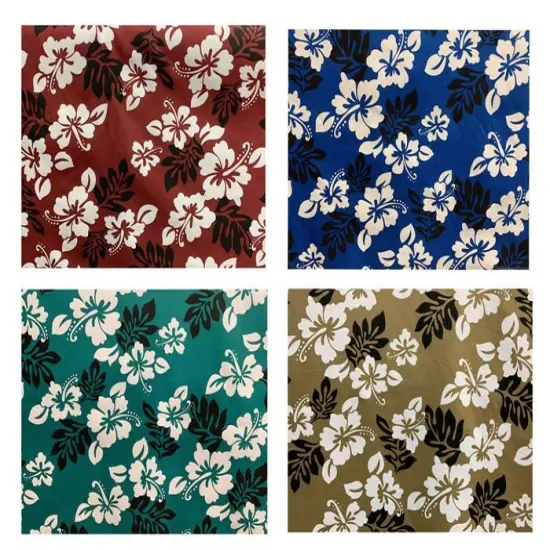 1 Yard South Pacific Floral Fabric, 100% Polyester, 60 Inches Wide Burgundy {2}