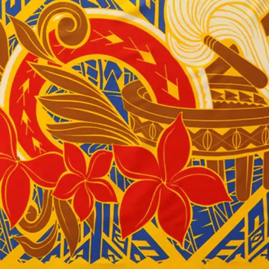 Talofa Samoa Kava Bowl Polyester Sarong 72" L x 45" W Hunter {2}