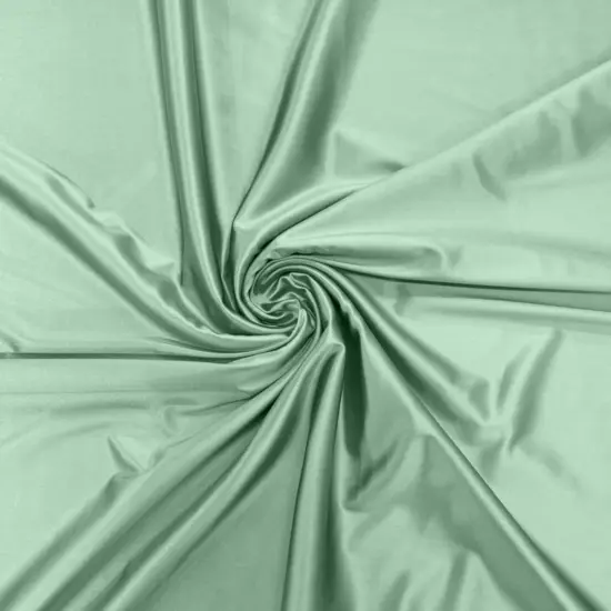 1 Yard Stretch Satin Spandex Casino Fabric Glossy Heavyweight For Elegant Designs Mint {1}