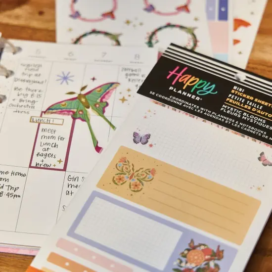 Happy Planner Mini Sticker Value Pack 30/Sheets-Mystic Blooms {7}