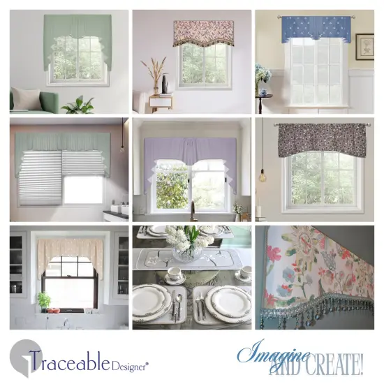 Multi-Style Swag Valance Kit Use Any Fabric to Make Curtains Without Sewing {2}
