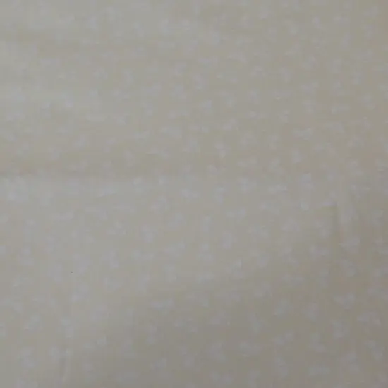 Off White with Leaves Cotton Fabric by the 68 Inches long {1}