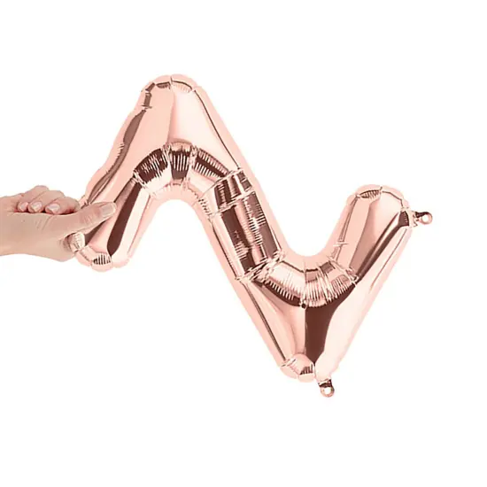 NorthStar Balloons&reg; 16 Inch Letter Z Rose Gold Air Fill Only {2}