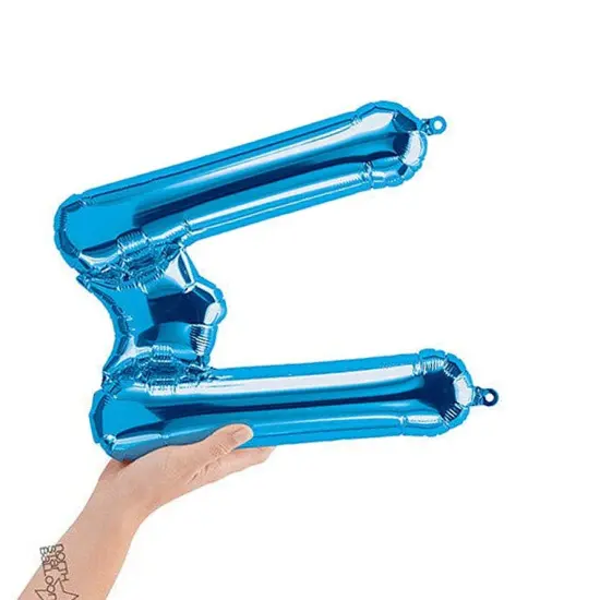 NorthStar Balloons&reg; 16 Inch Letter W Blue Air Fill Only {2}