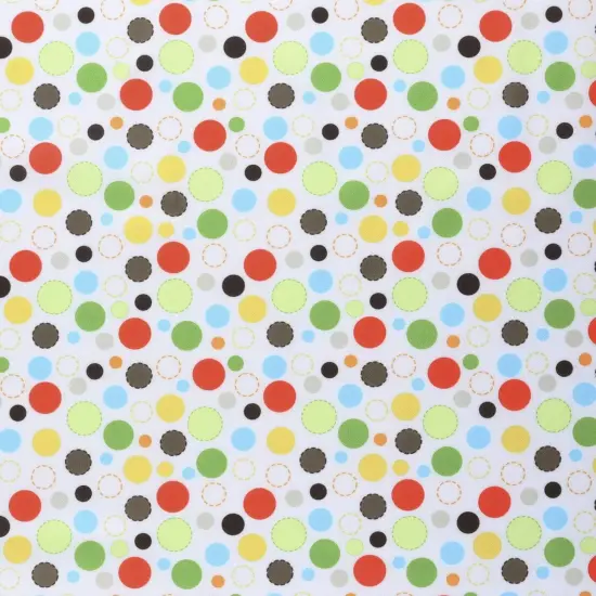 Mook Fabrics Multi Dot Printed PUL Fabric [60 in. Wide] - By The Yard White {1}