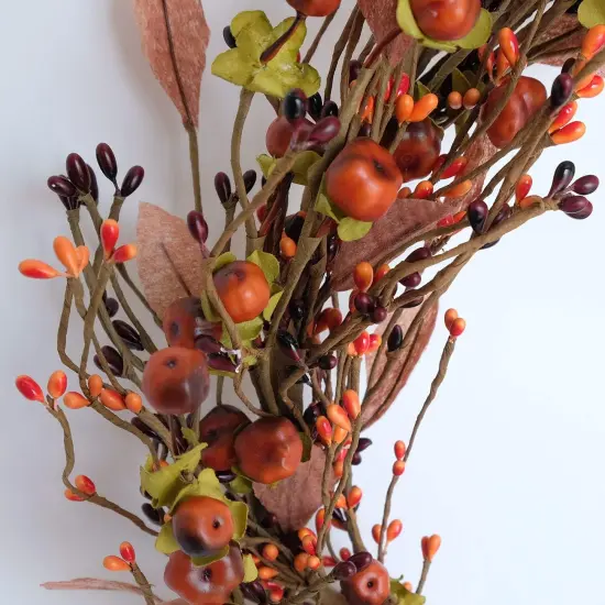 Mini Pumpkin Pip Berry Wreath {3}