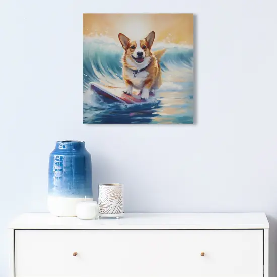 Corgi Canvas Wall Art {1}