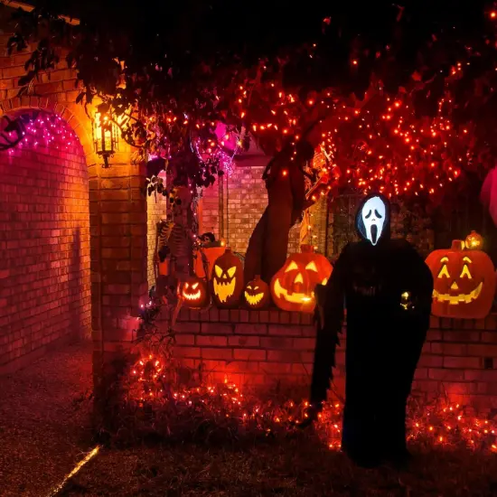 100FT 300 LED Halloween String Lights for Outside {3}