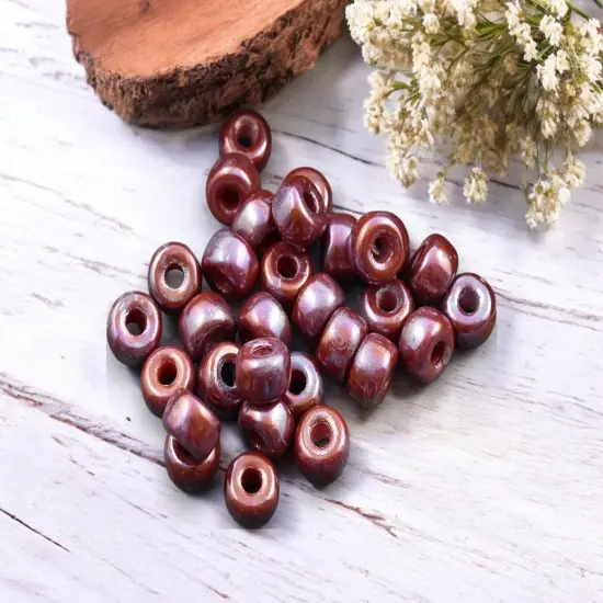 20g Red Nebula 2/0 Matubo Beads {3}