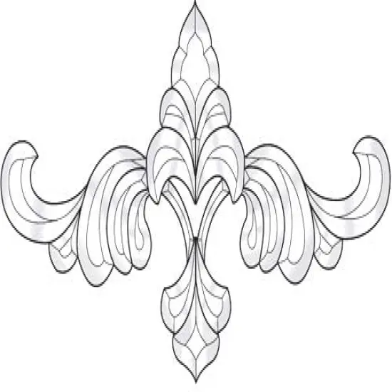 10" x 20" Exquisite Clear Glass Bevel Cluster EC164 {1}