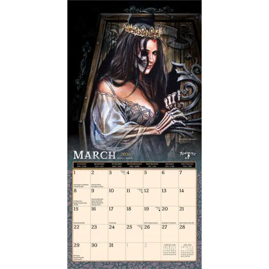 Witches Alchemy OFFICIAL | 2026 7 x 14 Inch (Hanging) Monthly Mini Wall Calendar {3}