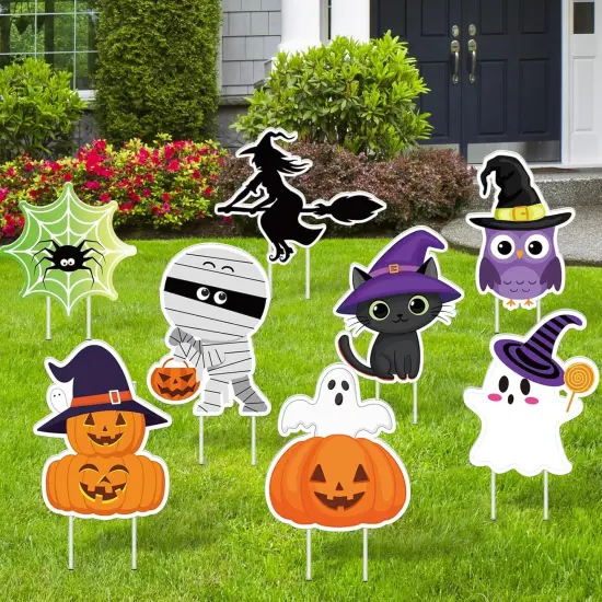 8 Pieces Cute Halloween Yard Stakes {1}