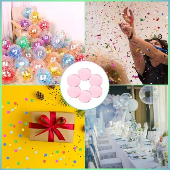 Confetti Round Glitter Table Confetti Dots - Pink {3}