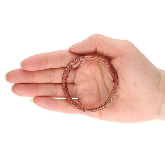 The Beadsmith Half-Round Craft Wire - Wire Elements - Medium Temper - 18 Gauge, 7 Yard Coil - Antique Copper Color - Beading Wire Used for Jewelry Making, Wire Wrapping, and Other DIY Arts & Crafts {3}