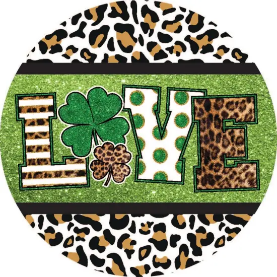 Leopard Love Saint Patrick Sign {2}
