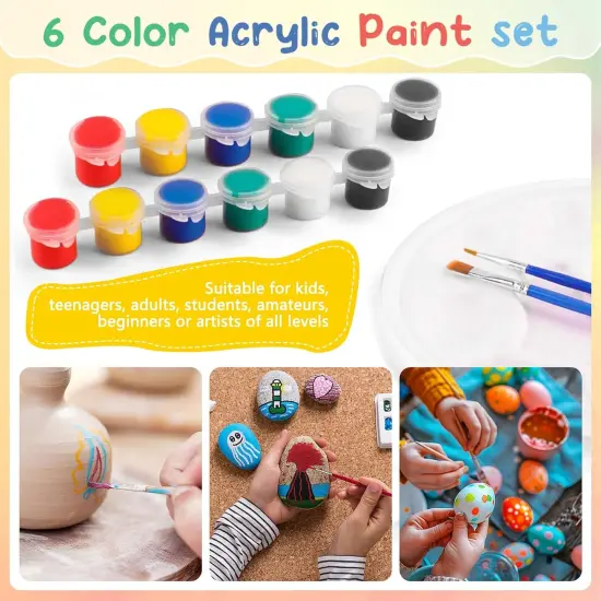 16 Pack 9 Inch Wood Easels, Easel Stand for Painting Canvases {5}