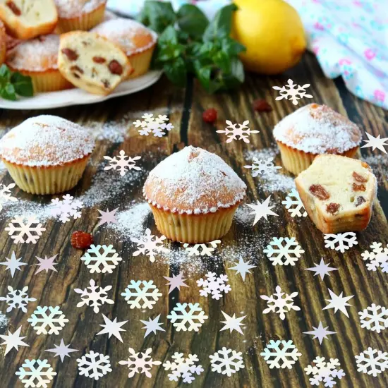 100Pcs Snowflake Confetti - Snowflake {3}