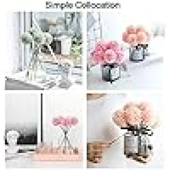 Flower Plants Silk Chrysanthemum Ball Hydrangea Arrangements {4}