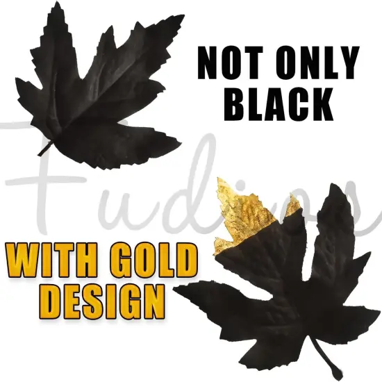 Lighted Halloween Maple Leaf Garland {4}