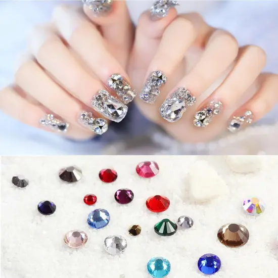 4000pcs Resin AB Flatback Rhinestones for Nails - Purple {3}