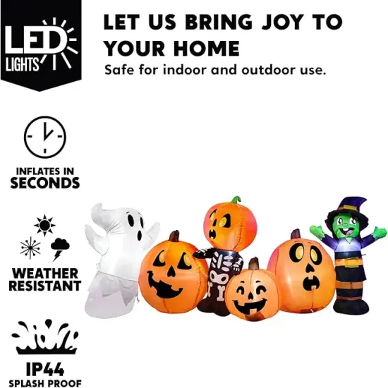 Long Halloween Inflatable Three Characters {2}