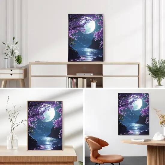 DIY Bright Moon Diamond Painting Kits 12x16inch {3}