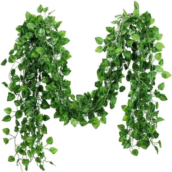 84ft Artificial Vines Greenery Garland Watermelon Leaves Faux Foliage for Wedding Party Garden Home Office {1}